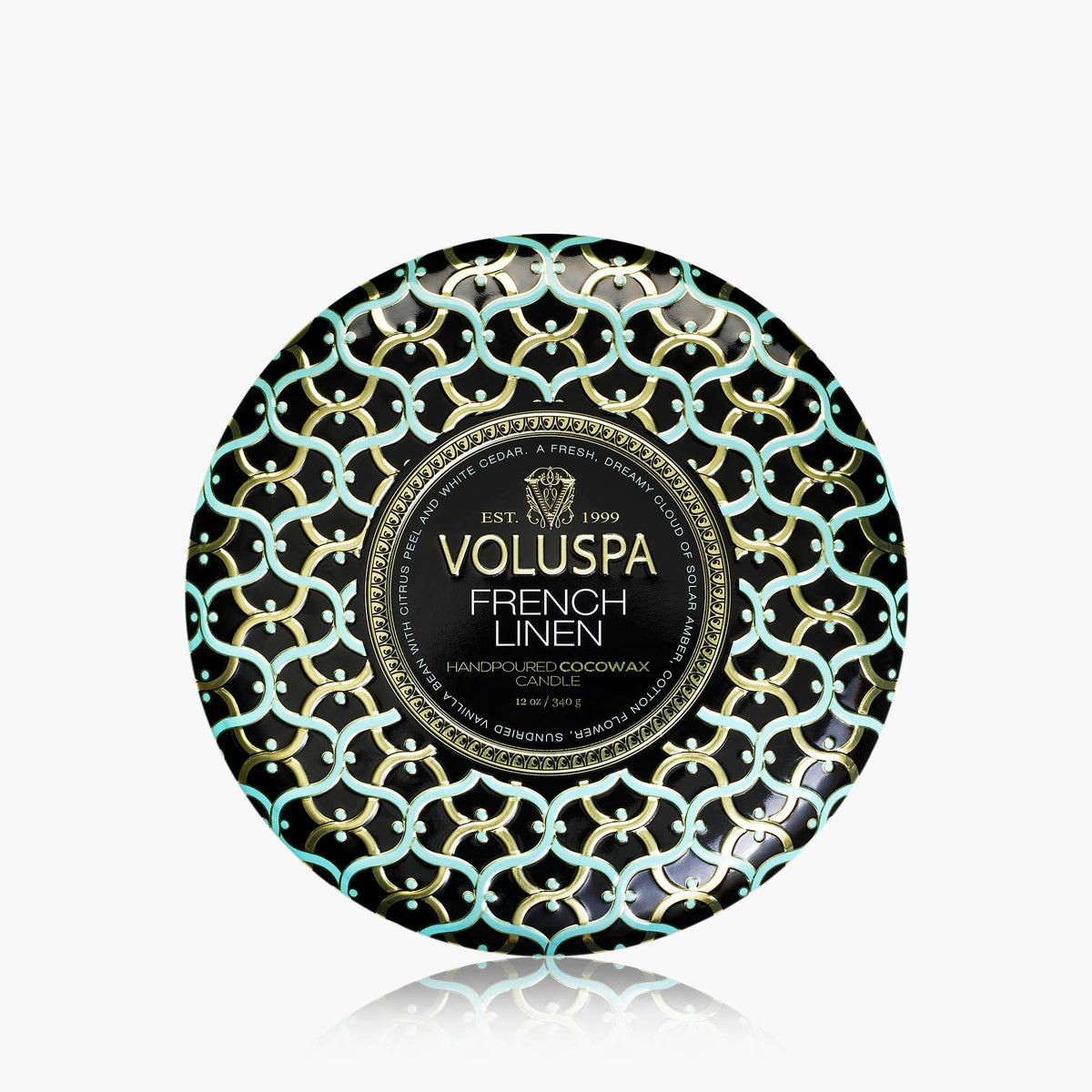 French Linen - 3 Wick Tin Candle