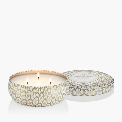 Suede Blanc - 3 Wick Tin Candle